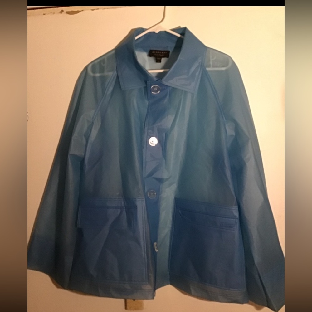 Burberry soft plastic rain proof jacket